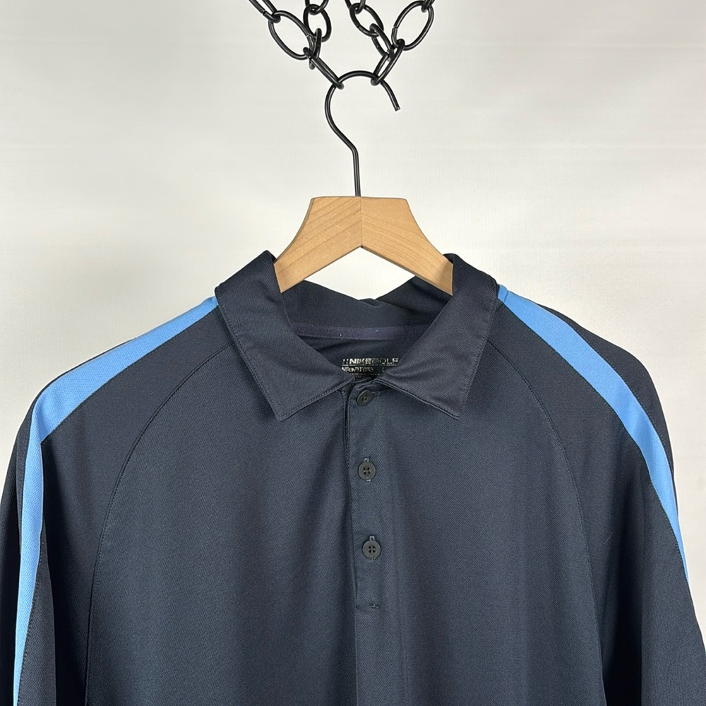 Nike Golf Dri-Fit Polo - Large - Navy & Carolina Blue